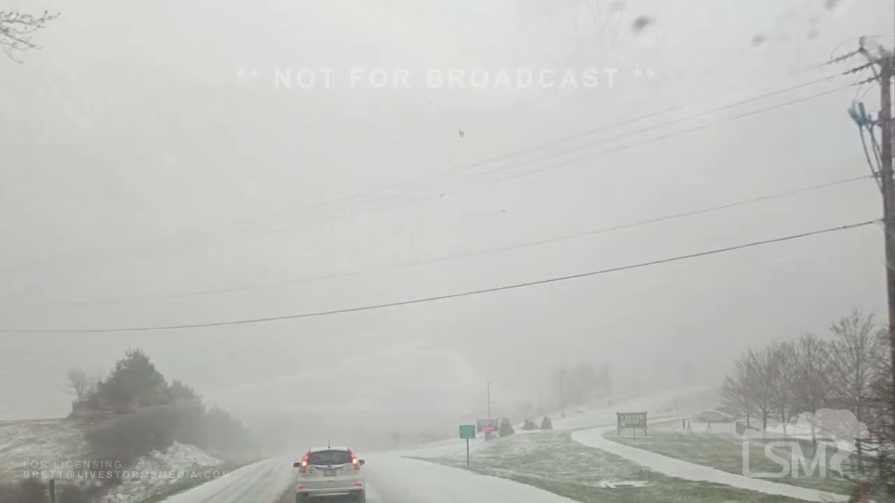 03-12-2026 Bedford / Roanoke, VA - From 90 Yesterday to Accumulating Snow Sleet Today