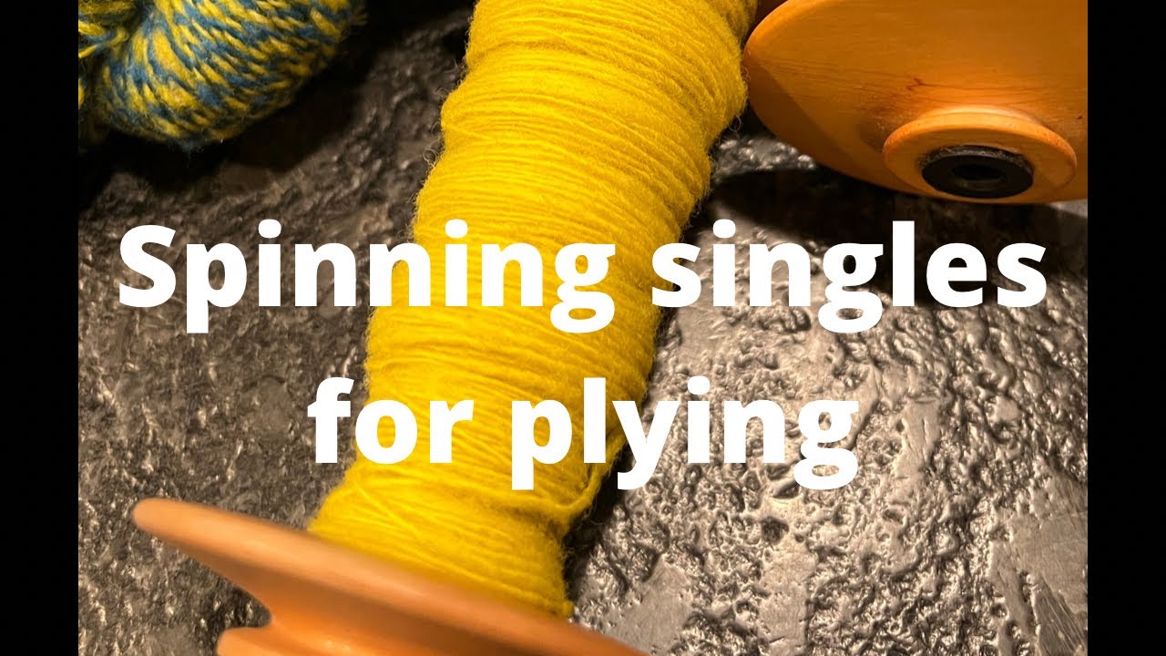 Spinning the yellow Cheviot - modified long draw. (Silent)