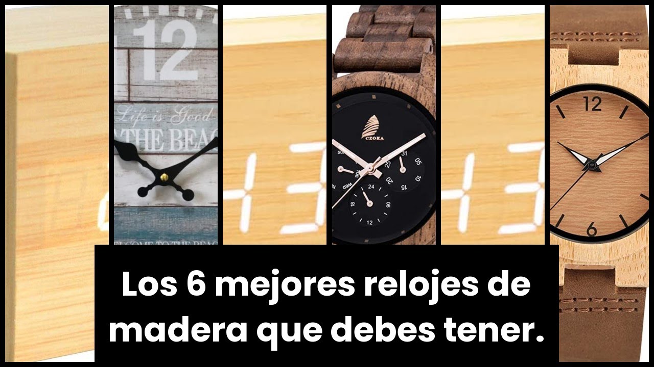 【Reloj madera】Los 6 mejores relojes de madera que debes tener. 🤓