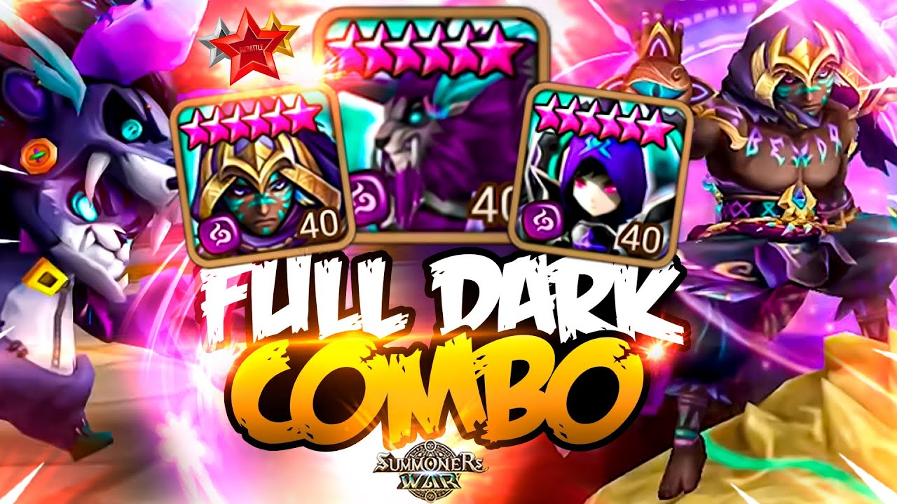 Apze Destroys Enemies with FULL DARK TEAM in Summoners War