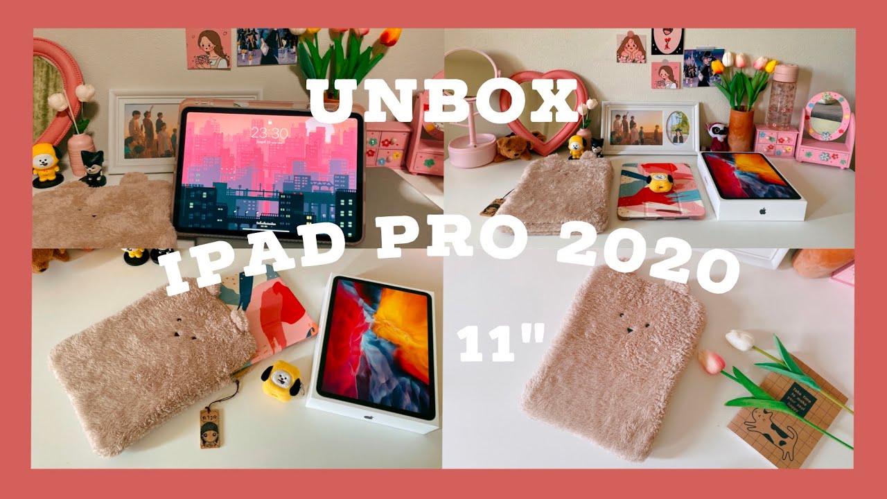 Unboxing ipad pro 2020 11” + apple pencil 2 + accessories 🌈💖✨ | แกะกล่อง ipad pro 2020