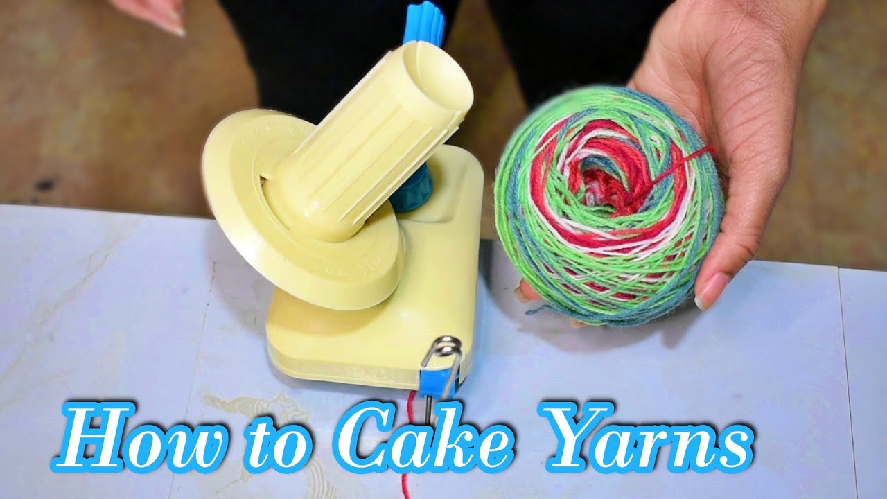 🧶How to Use a Yarn Winder to Cake Yarns
