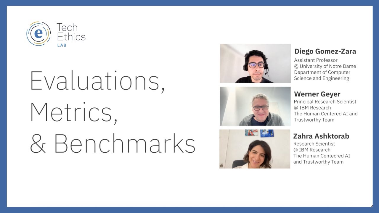 Evaluations, Metrics, and Benchmarks with Diego Gomez-Zara, Werner Geyer, and Zahra Ashktorab