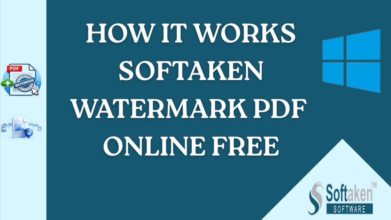 Softaken Watermark PDF Online Free | Add Text & Image Watermarks to PDF Online | Protect PDF Files