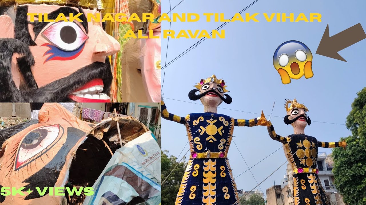 TILAK VIHAR AND TILAK NAGAR ALL RAVAN| C BLOCK RAVAN FAIL|#ravan #ravandahan #viralvideo #ravanfail