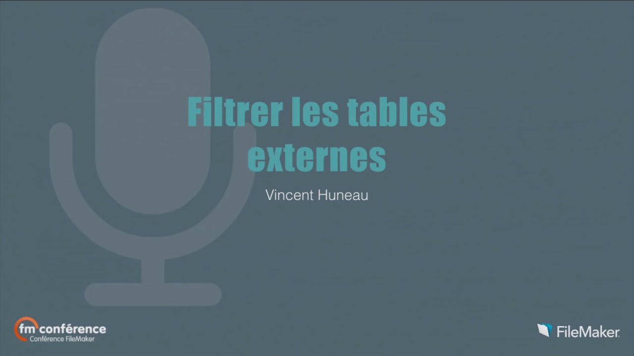 ses005 - Filtrer les Tables Externes, Vincent Huneau • Lux Dev