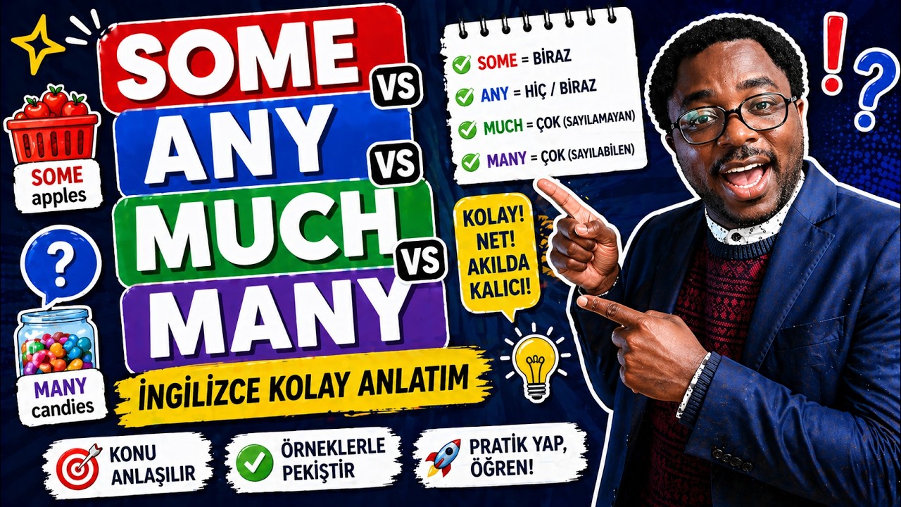 Some vs Any vs Much vs Many | İngilizce Kolay Anlatım