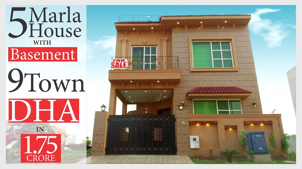 DHA LAHORE: 5 MARLA HOSUE WITH FULL BASEMENT FOR SALE IN 9 TOWN IN 1.75 CRORE