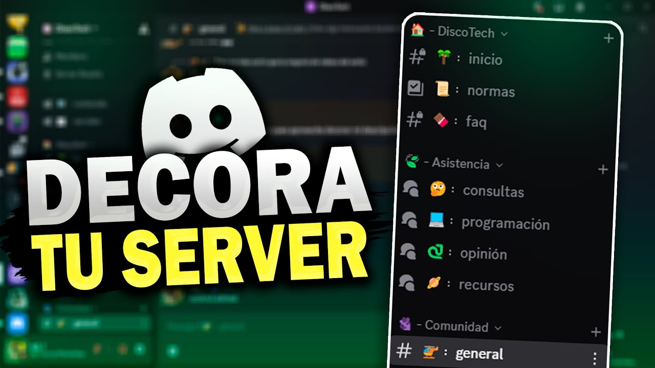 ¡Así puedes DECORAR TU SERVIDOR de DISCORD! 🔥 (Paso a Paso)