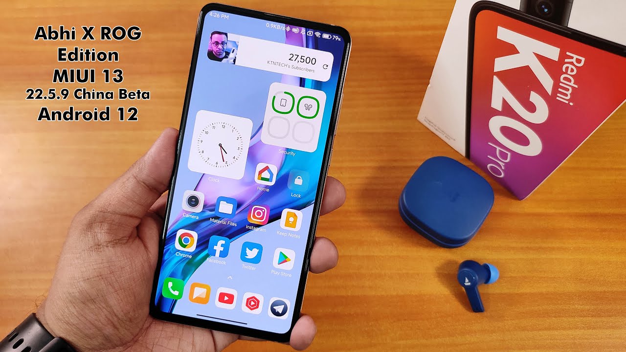 AbhiX ROG Edition MIUI 13 CN A12 On Redmi K20 Pro