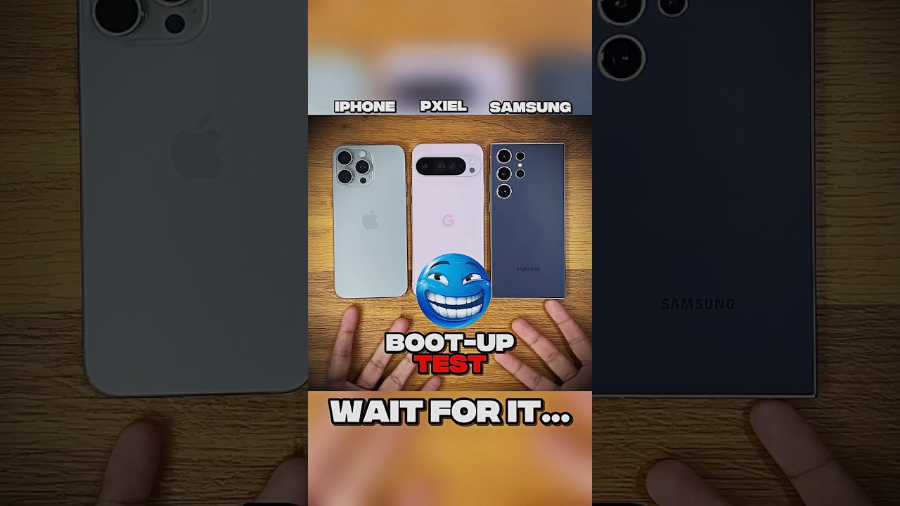 SAMSUNG VS IPHONE VS GOOGLE LATEST SMARTPHONE BOOT_UP ⚡TEST?