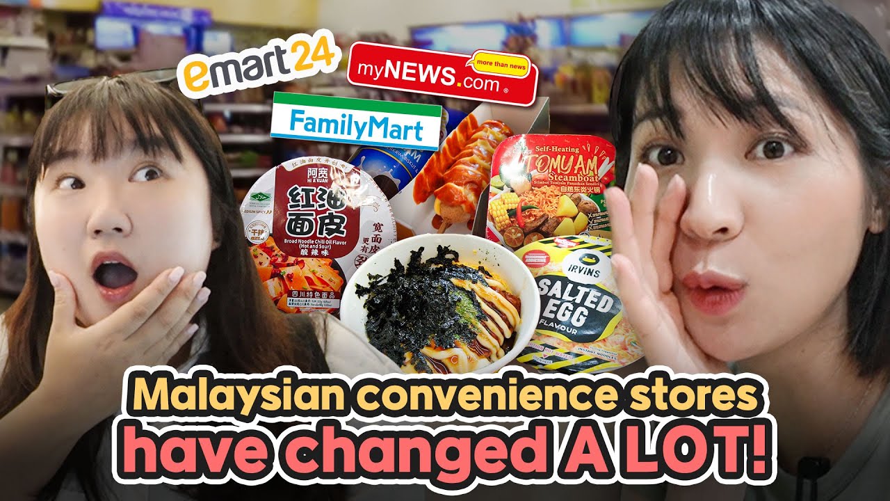 Hanya makan makanan kedai runcit Malaysia selama 24 jam! | FamilyMart, emart24, myNEWS