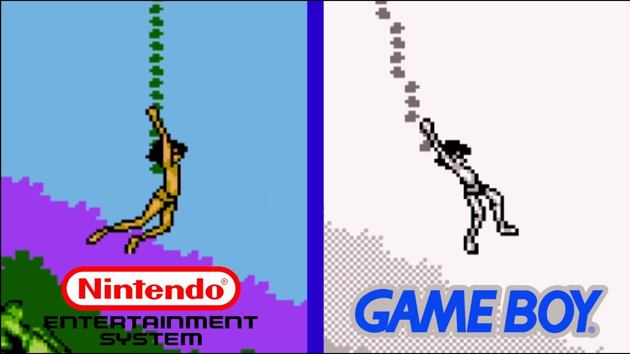 Disney's The Jungle Book ( 1994 ) NES Vs Game Boy