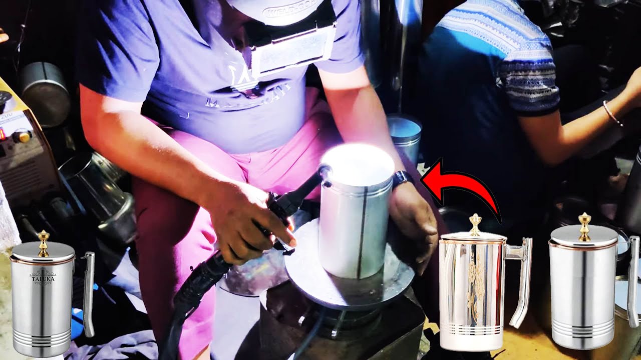 Making a Copper Mug | Steel and Copper Jug | Pure Copper Jug | Stainless steel Copper Jug