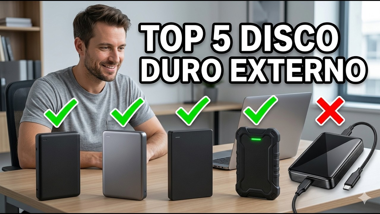 &iquest;Qu&eacute; Disco Duro Externo Comprar en 2026? 💾 Los 5 mejores Discos Duros Externos