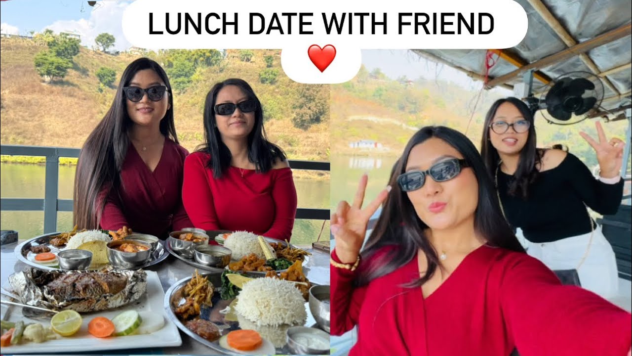 LUNCH DATA WITH FRIEND AT BEGNAS AQUA PARK & RESTAURANT - MAJHIKUNA IN POKHARA NEPAL 🇳🇵/POKHARAVLOG 