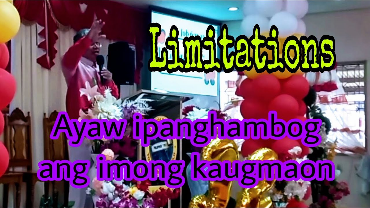 Limitation's by Rev.Jose Abadilla
