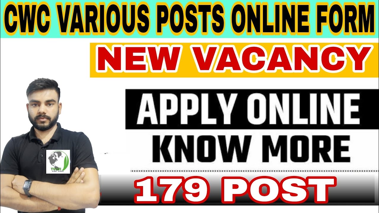 CWC VARIOUS POST ONLINE FORM 2024 |CWC RECRUITMENT |CWC NEW RECRUITMENT |CWC NEW VACANCY|CWC VACANCY
