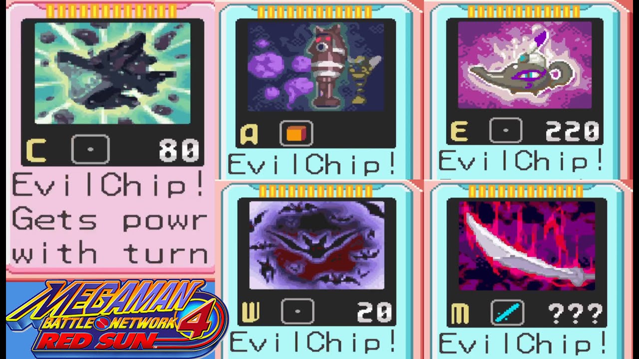 Collecting ALL the Evil Chips! Mega Man Battle Network 4 Post Game