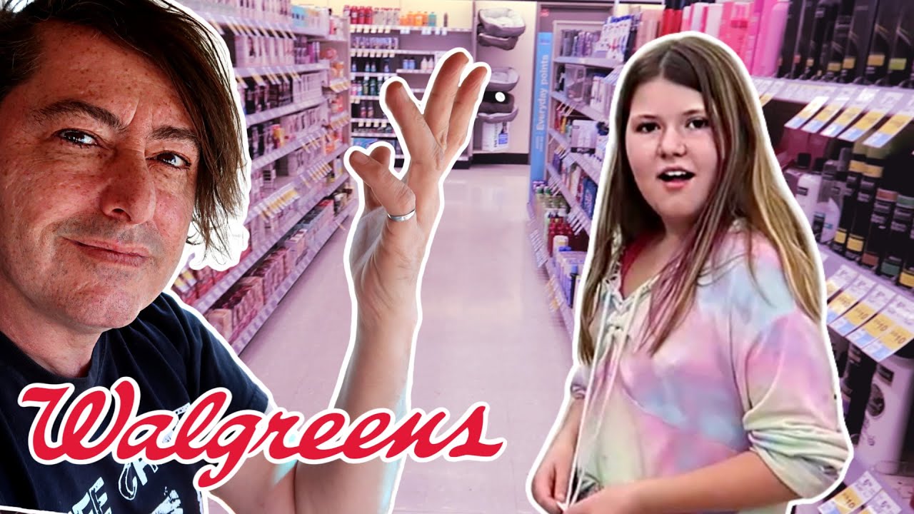 SHOPPING WITH DAD FOR BEAUTY STUFF 😂😱AT WALGREENS AND HAUL!