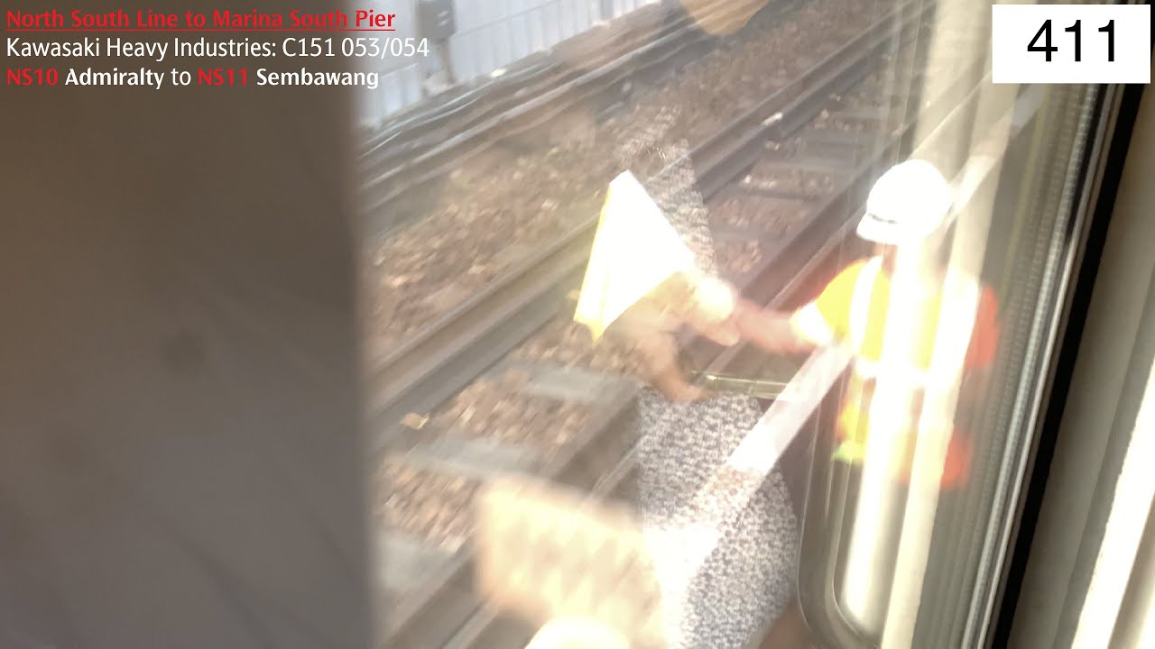 ⁴ᴷ [POINT FAULT] SMRT Trains, NSL Train Ride [Admiralty → Sembawang] - Kawasaki C151 053/054