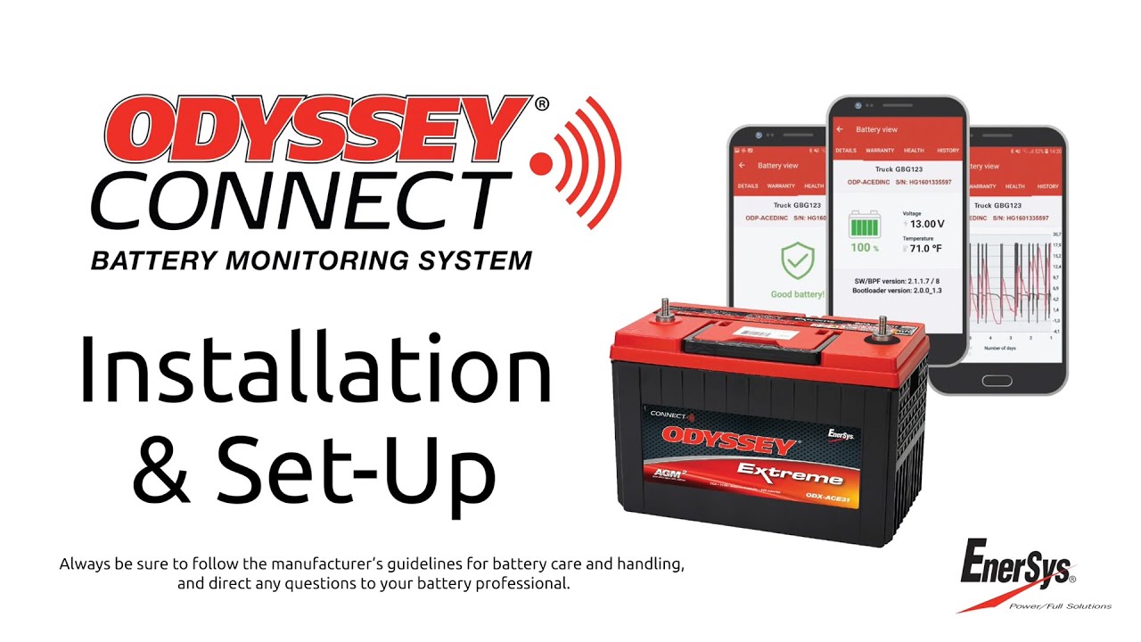 ODYSSEY® Connect battery monitoring system – EU Training Video