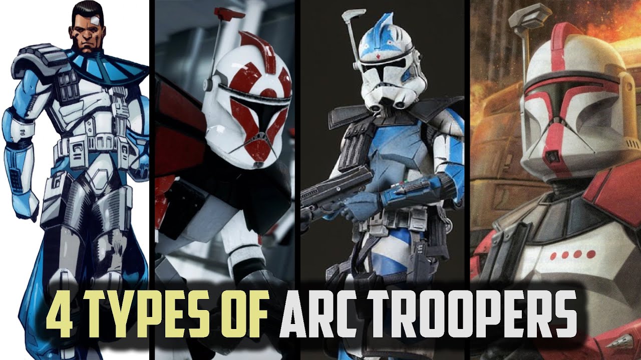 The Four Different Classes of ARC TROOPERS