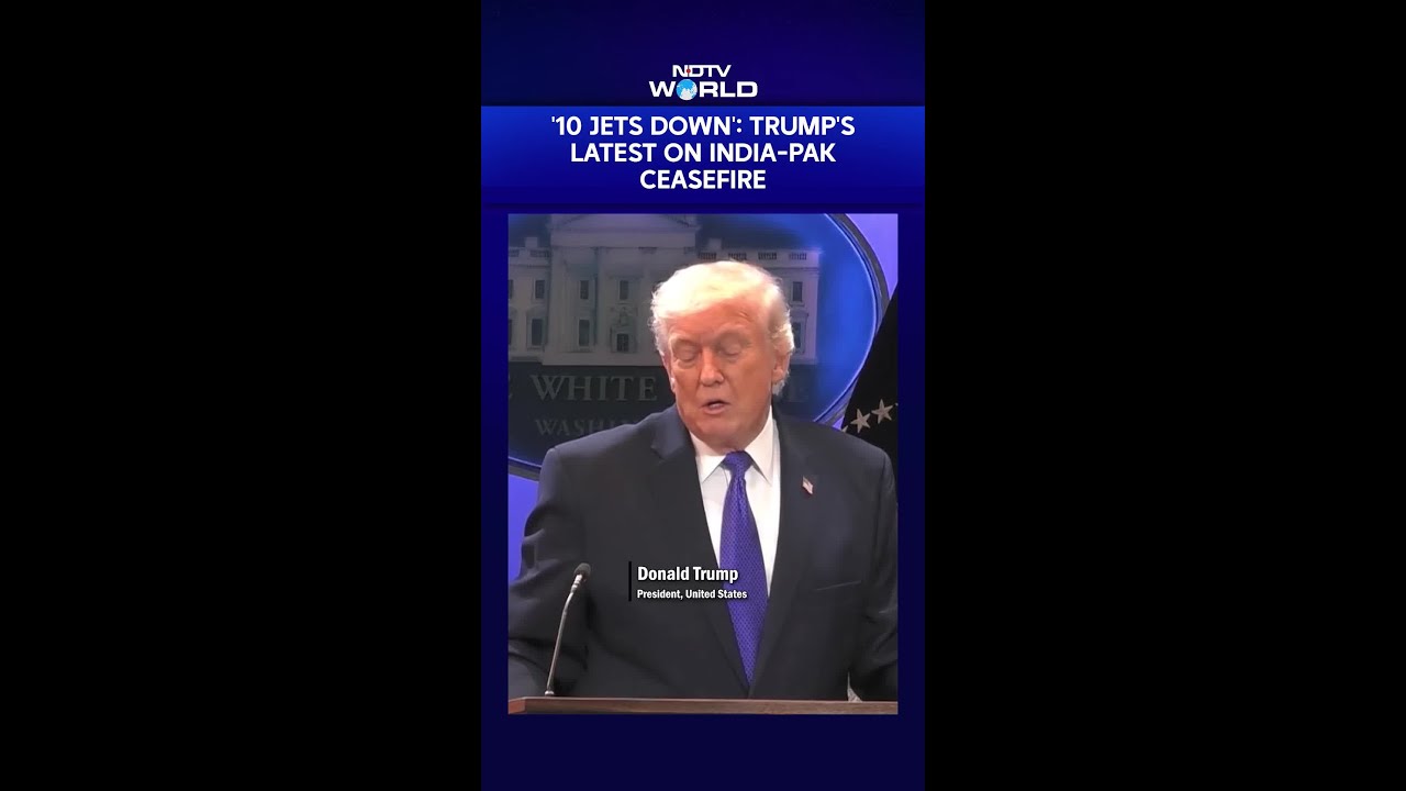 '10 Jets Down': Trump's Latest On India-Pak Ceasefire