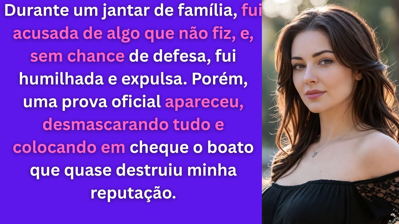 Fui humilhada e expulsa do jantar de família por um boato — a verdade veio com uma prova oficial