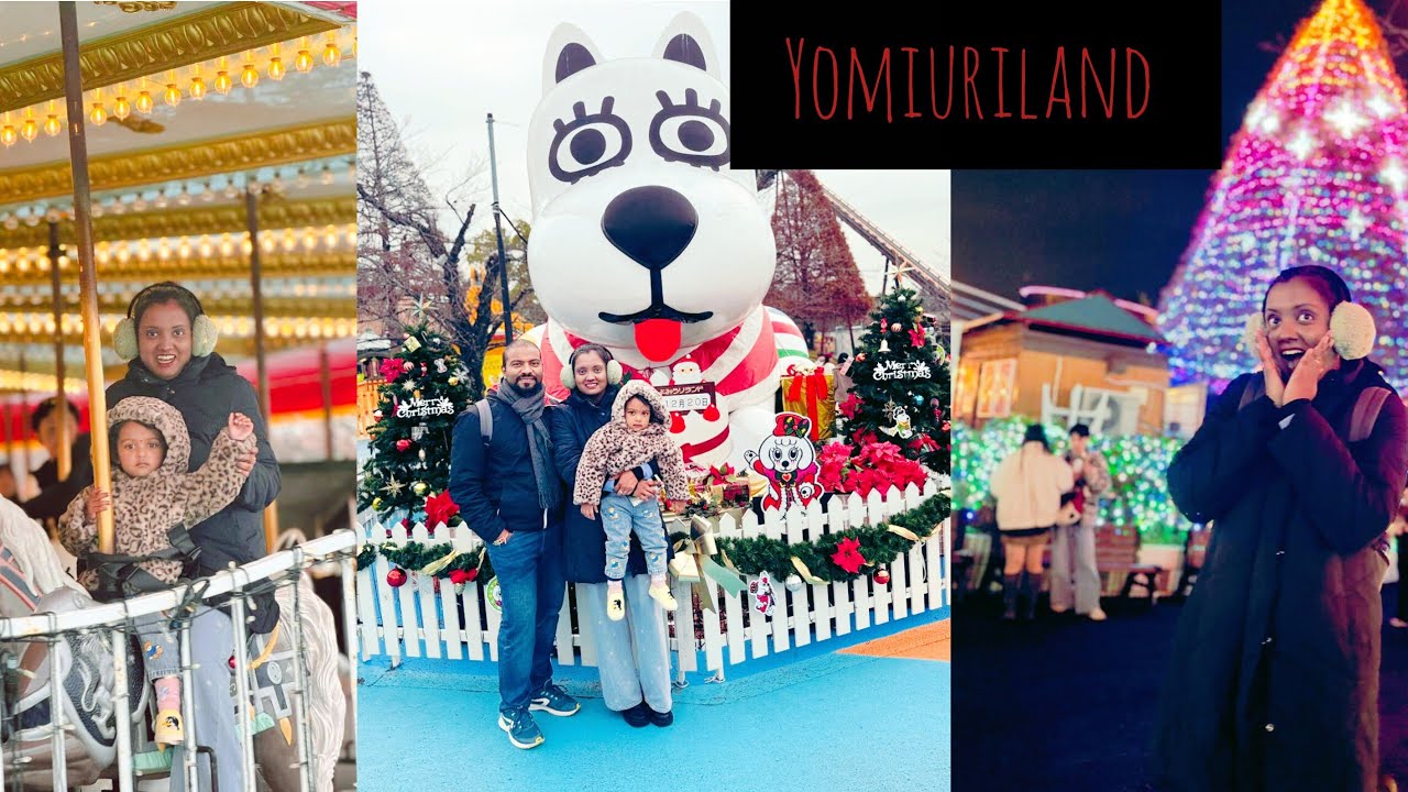 Fun at Yomiuriland during Christmas week, fun rides, illumination and lots of adventure #japan
