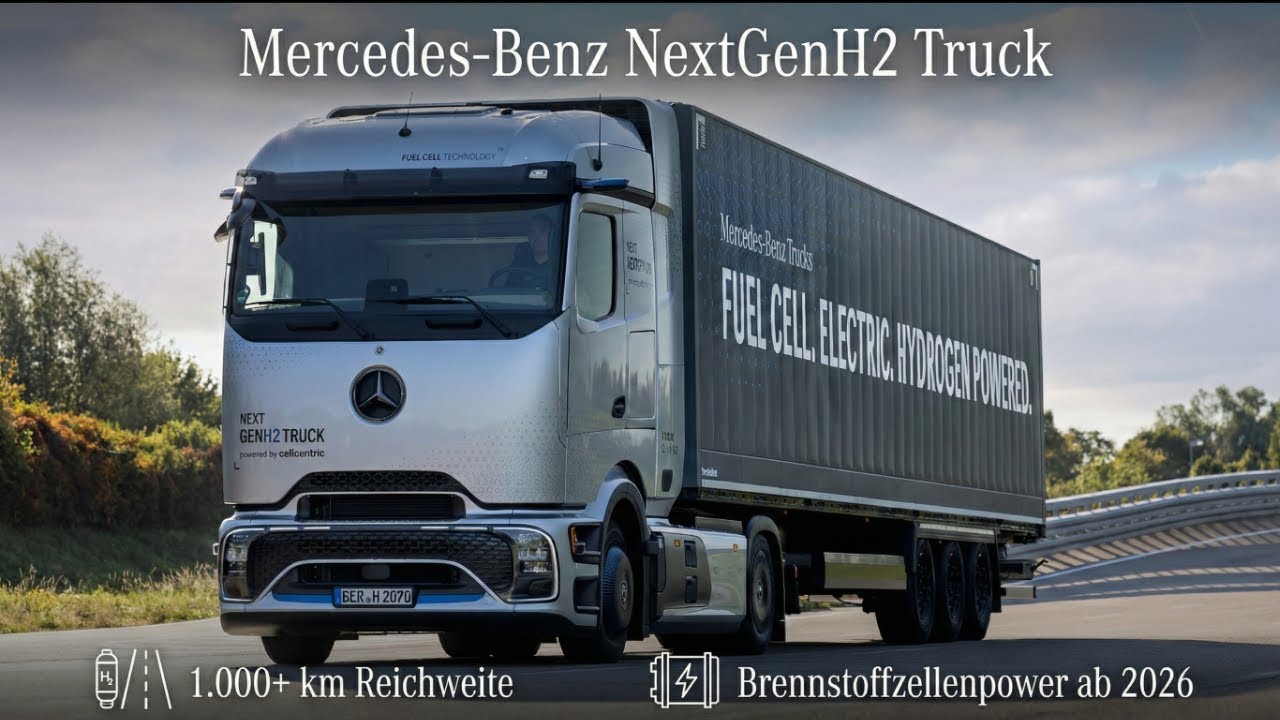 Das kann der Mercedes-Benz NextGenH2 Truck mit H₂-Antrieb