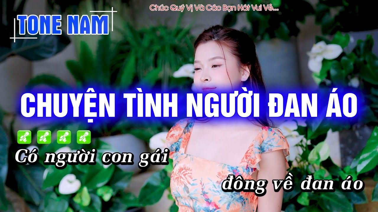 Karaoke Chuyện Tình Người Đan Áo (Tone Nam) Beat Phối mới cực hay - Hoàng Dũng Karaoke