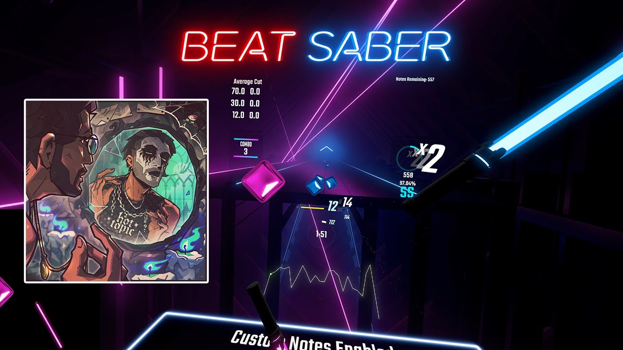 hot topic by bbno$ | Custom Level Full Combo | Beat Saber |