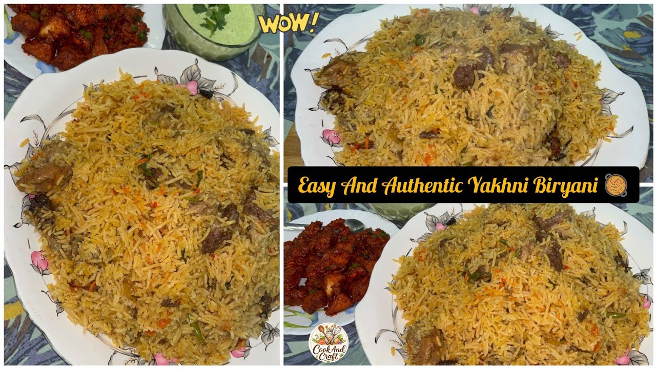|EASY AND AUTHENTIC YAKHNI BIRYANI|🥘•Very Easy And Delicious Recipe•🤤#biryani #yakhnipulao #recipe  