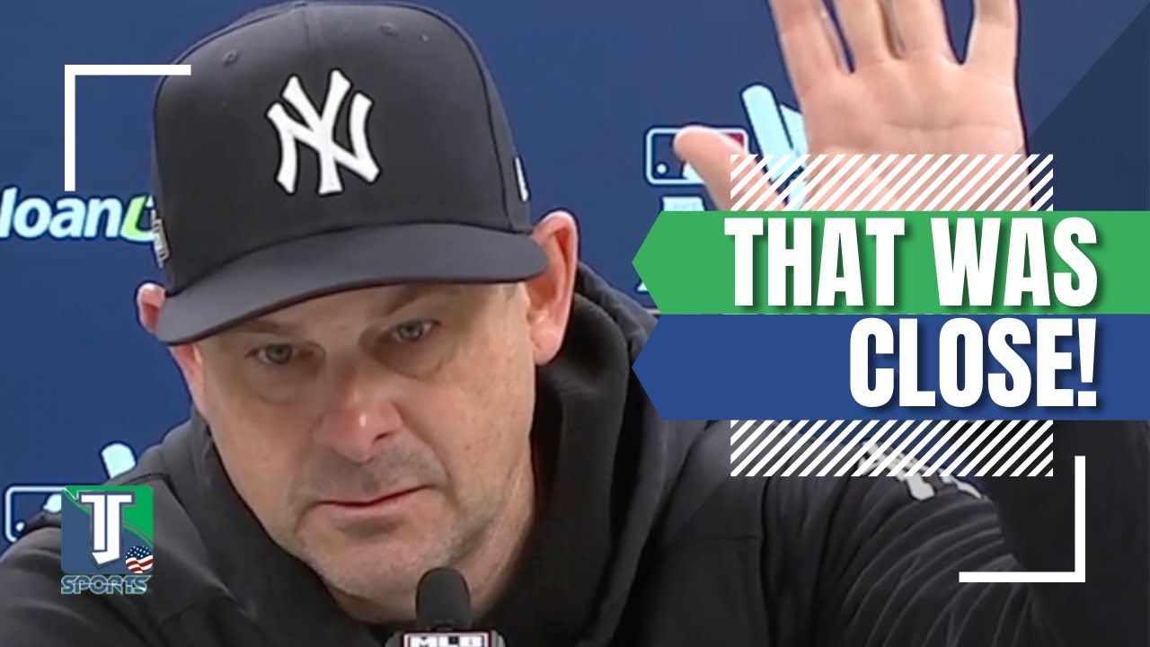 Aaron Boone REACTS to the NARROW victory of the Yankees in Game 4 against the Guardians