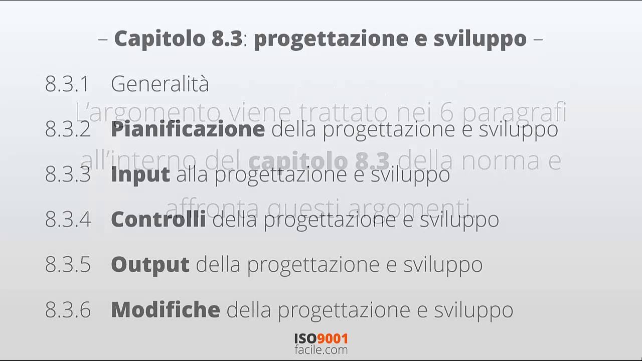 Progettazione e Sviluppo dei prodotti e dei servizi nella ISO 9001:2015