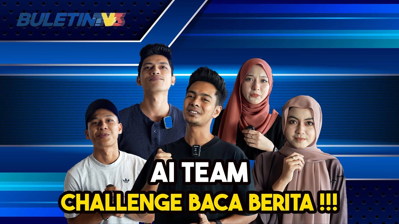 AI TEAM CHALLENGE BACA BERITA !!! FIENIQ PEMBACA BERITA SEBENAR....