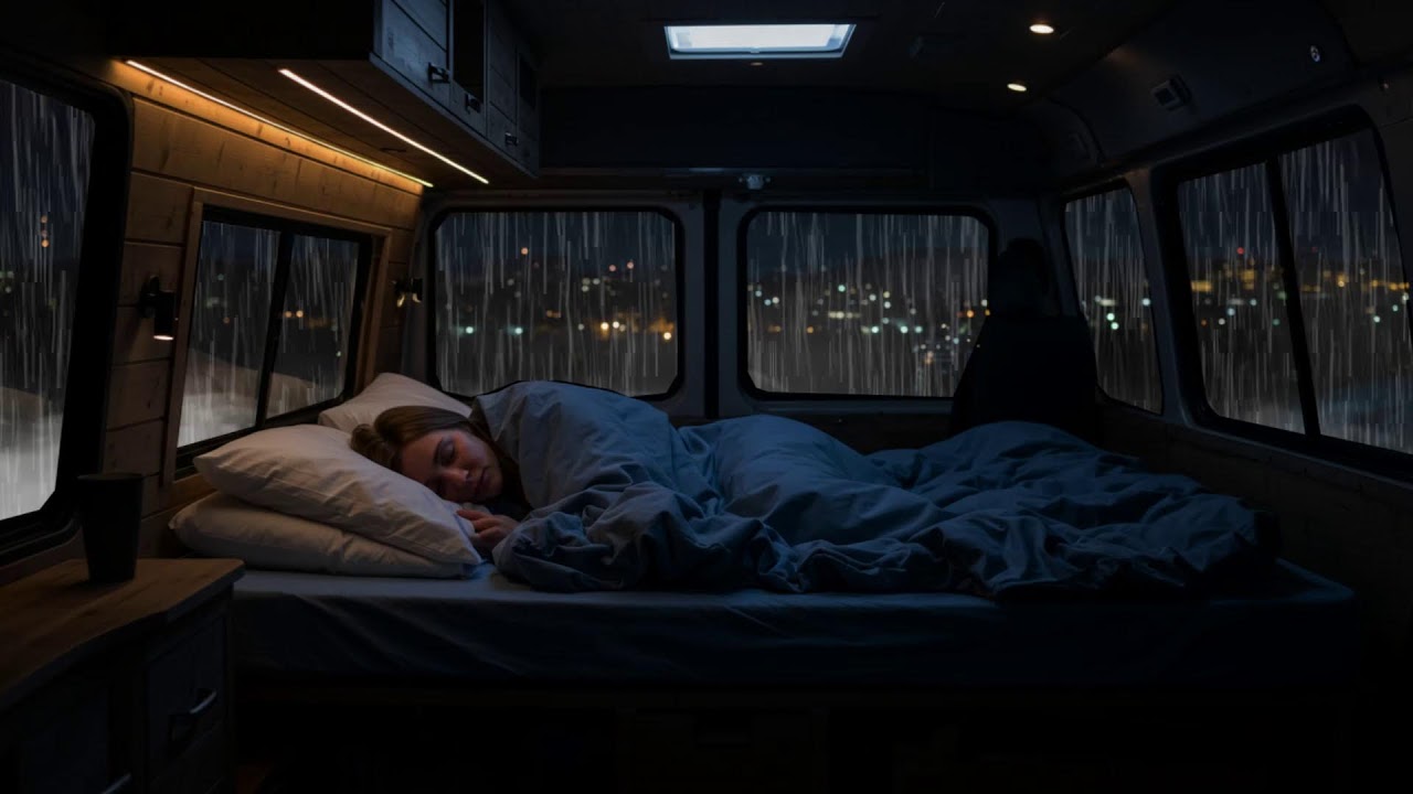 Heavy Rain and Thunder Sounds for Sleeping – Cozy Cabin Night | Perfect Thunderstorm Ambience Live