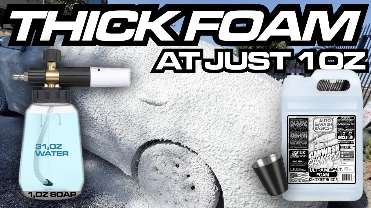 Best Car Wash Shampoo - Thick Snow Foam, Ph Neutral, Longer Dwelling Time.