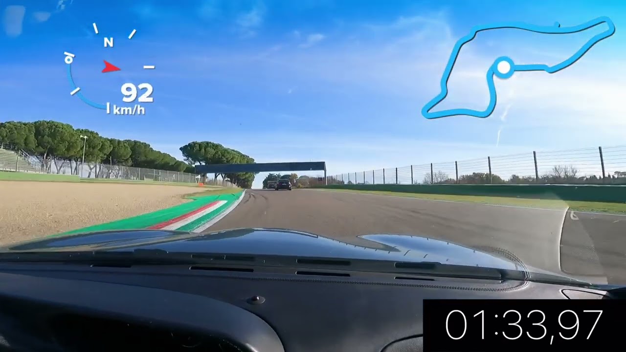 Ferrari 550 Maranello on board camera at Imola.