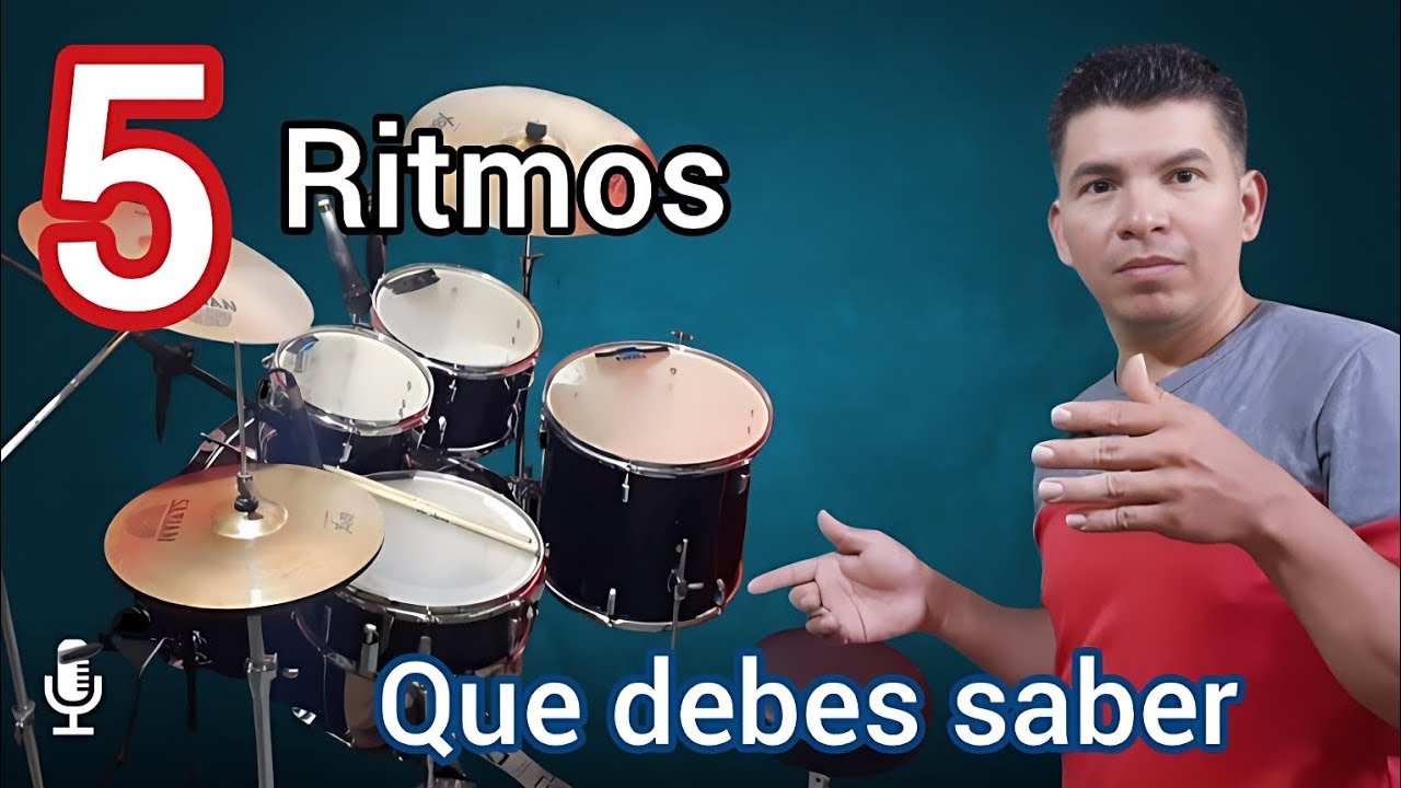 5 Ritmos de Batería Para Principiantes | Tutorial para aprender Batería | Batería Cristiana