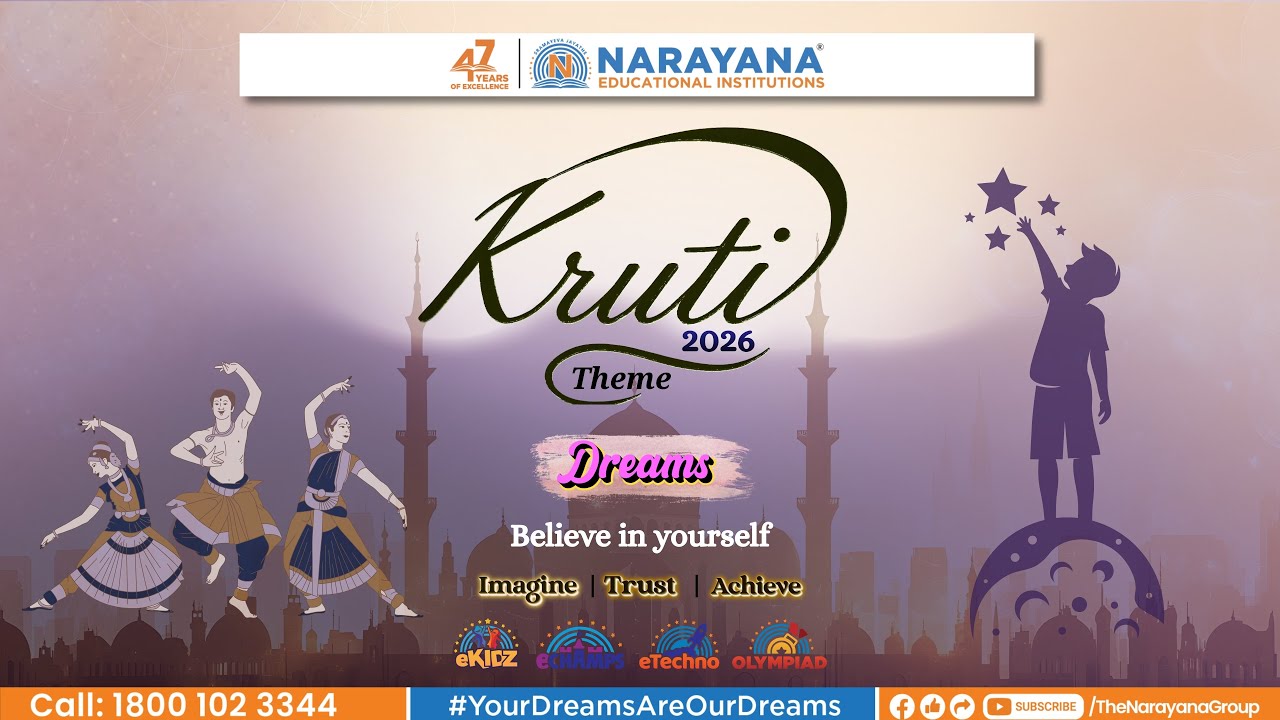 KRUTI 2026 LIVE | DREAMS Theme | Annual Day - Day 1 | Narayana e-Techno School, Nanded
