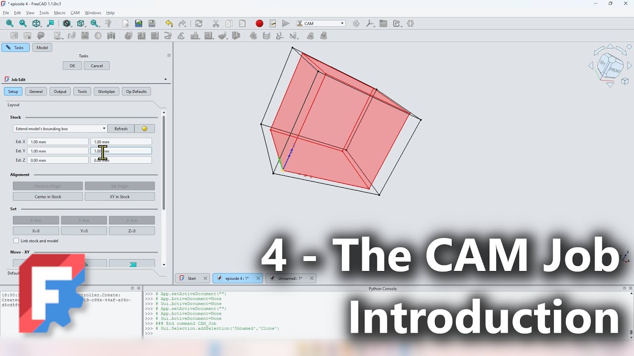 Работа на станках с ЧПУ — Введение — FreeCAD CAM 1.1 — Эпизод 4