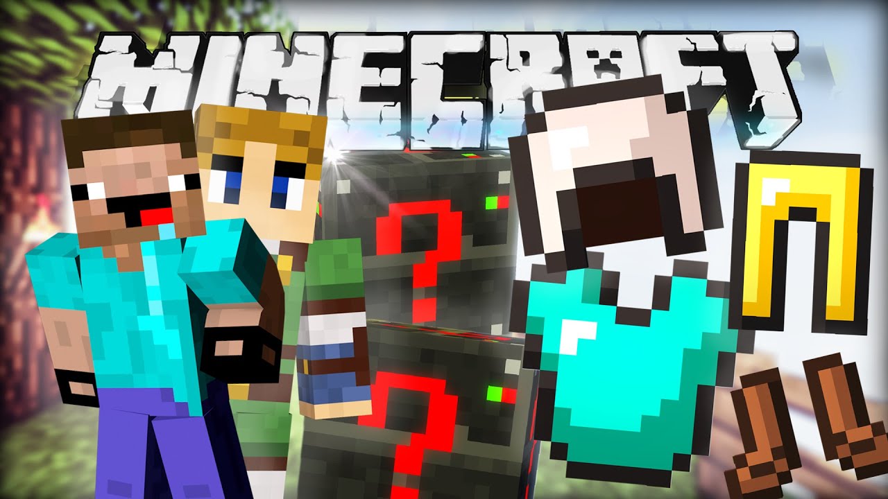 Minecraft ELECTRONIC LUCKY BLOCKS - WENIG RÜSTUNG CHALLENGE!