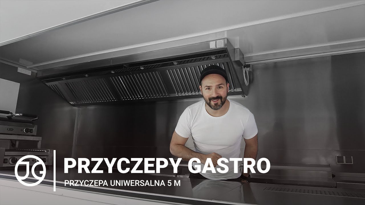 Przyczepa gastronomiczna uniwersalna | Blacha na ścianie | JG Gastro