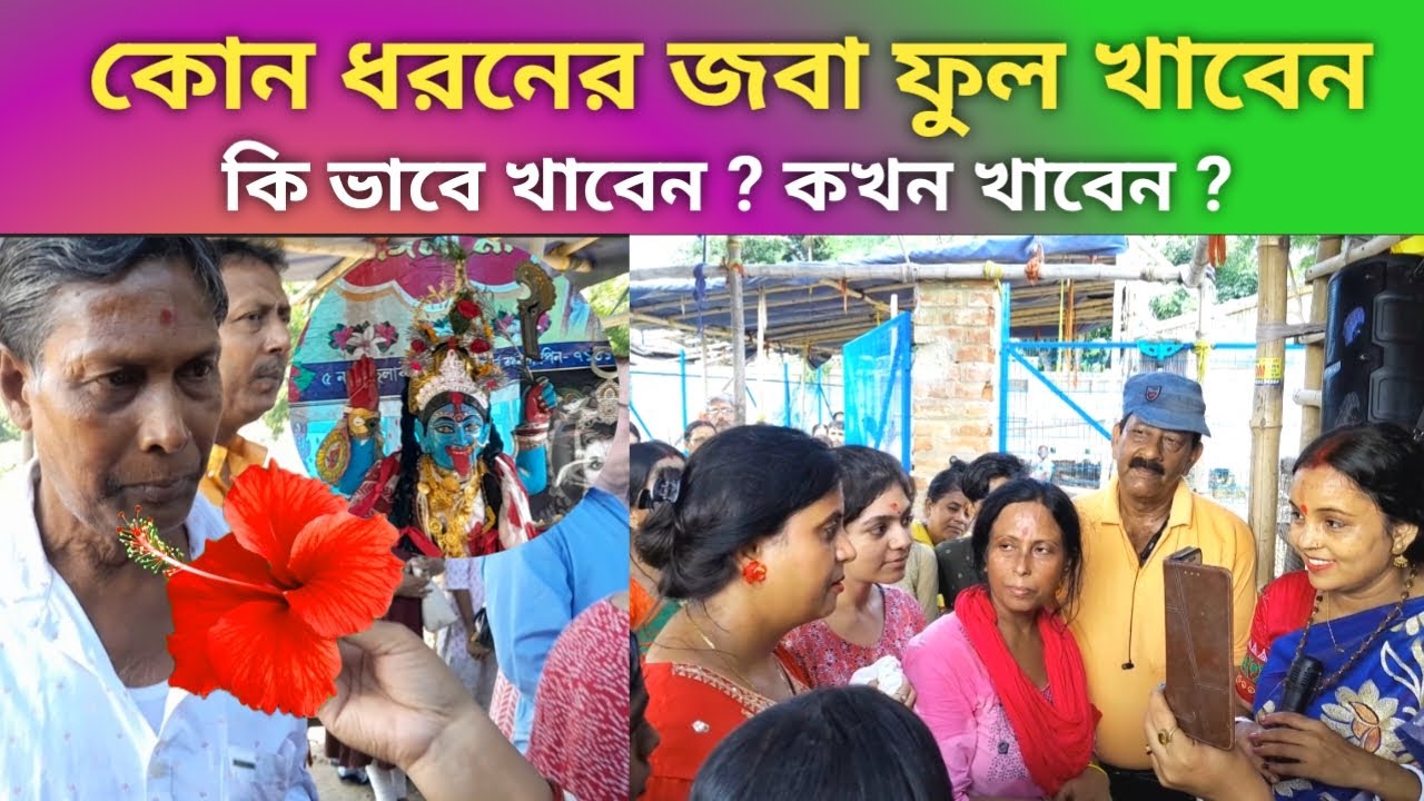 জবা ফুল কি ভাবে খাবো 🌺 | jaba ful ki kore khabo | krishna kali ma | kothaikifc