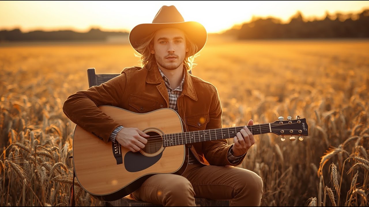 【Country Relax 85】Wind Over the Meadows | Country Guitar for Slow Breaths