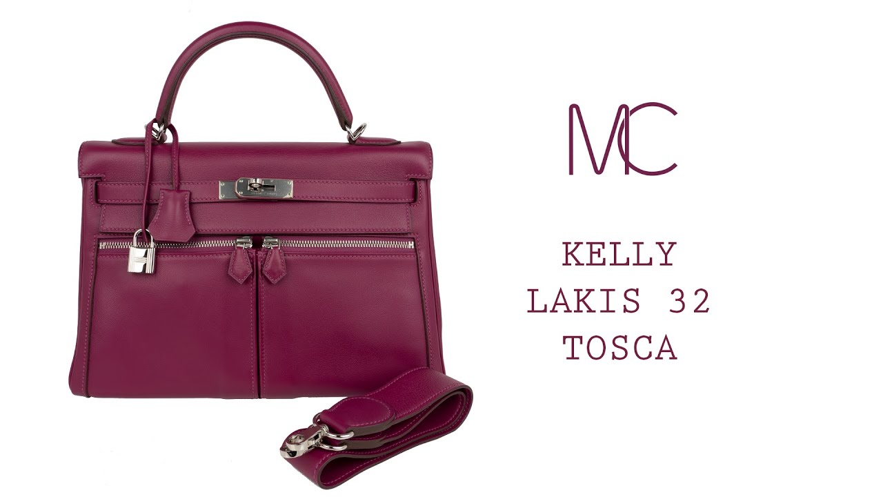 Hermes Kelly Lakis 32 Bag Tosca Swift Palladium Hardware Limited Edtion • MIGHTYCHIC •