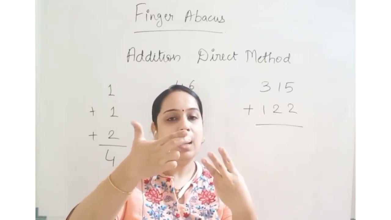 Addition on finger abacus | Finger Abacus addition | Finger Maths #fingerabacus #abacus #maths