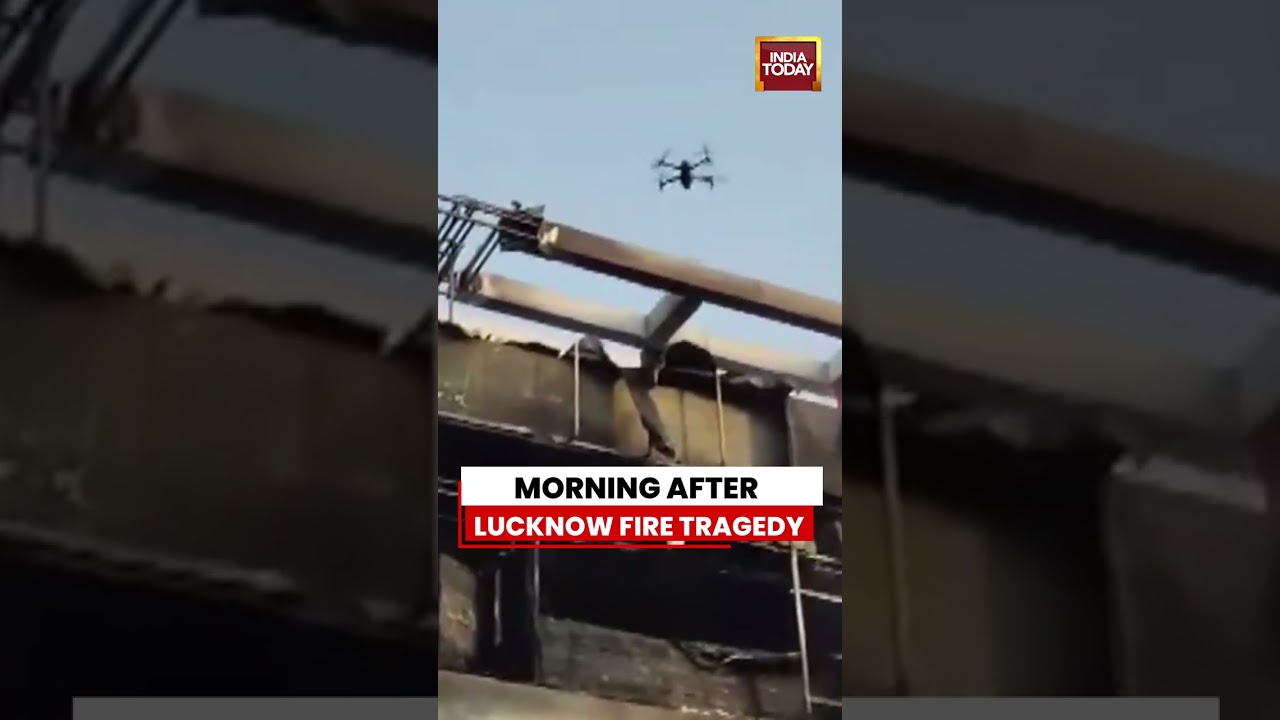 Lucknow Fire Tragedy: Morning Visuals From Coaching Institute Where 15 Died #lucknowfire #upnews